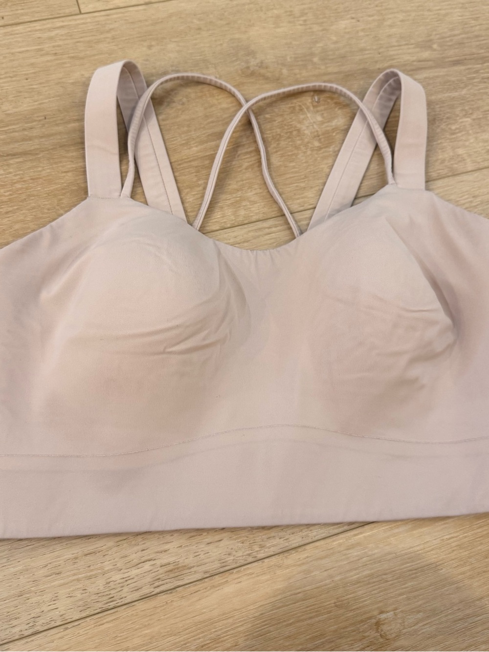 Lululemon Like a Cloud Longline Bra Light Support, D/DD - Nude / Light Mauve 12 - Picture 5 of 7